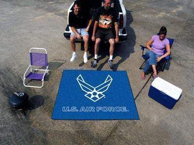 BBQ Grill Mat U.S. Armed Forces Sports  Air Force Tailgater Rug 5'x6'