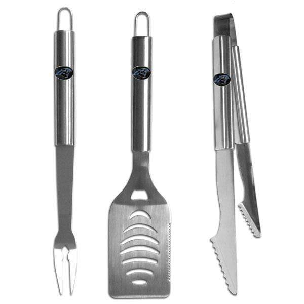 Tailgating & BBQ Accessories NFL - Carolina Panthers 3 pc Stainless Steel BBQ Set JM Sports-16