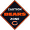 Tailgating & BBQ Accessories NFL - Chicago Bears Caution Wall Sign Plaque JM Sports-11