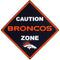 Tailgating & BBQ Accessories NFL - Denver Broncos Caution Wall Sign Plaque JM Sports-11