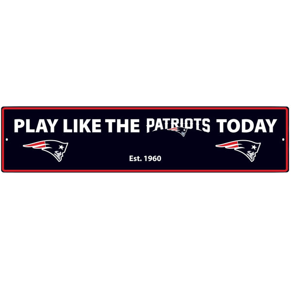 Tailgating & BBQ Accessories NFL - New England Patriots Street Sign Wall Plaque JM Sports-7