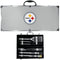 Tailgating & BBQ Accessories NFL - Pittsburgh Steelers 8 pc Stainless Steel BBQ Set w/Metal Case JM Sports-16
