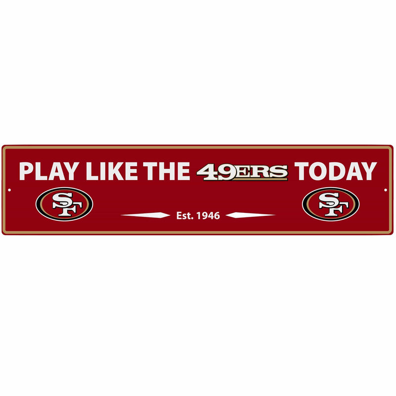 Tailgating & BBQ Accessories NFL - San Francisco 49ers Street Sign Wall Plaque JM Sports-7