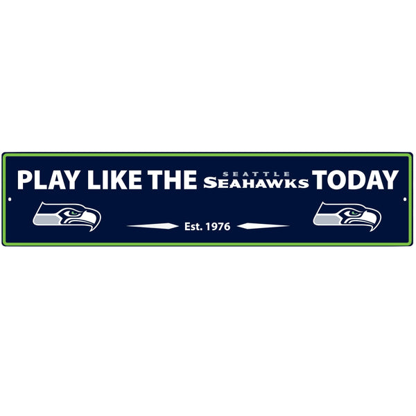 Tailgating & BBQ Accessories NFL - Seattle Seahawks Street Sign Wall Plaque JM Sports-7