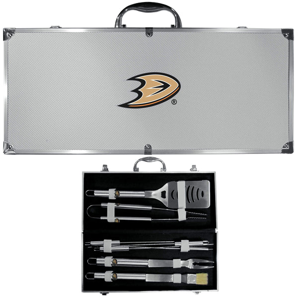 Tailgating & BBQ Accessories NHL - Anaheim Ducks 8 pc Stainless Steel BBQ Set w/Metal Case JM Sports-16