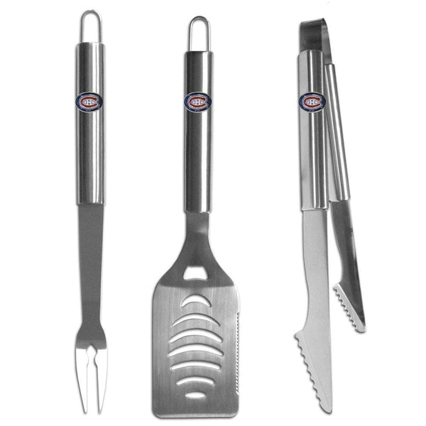 Tailgating & BBQ Accessories NHL - Montreal Canadiens 3 pc Stainless Steel BBQ Set JM Sports-16