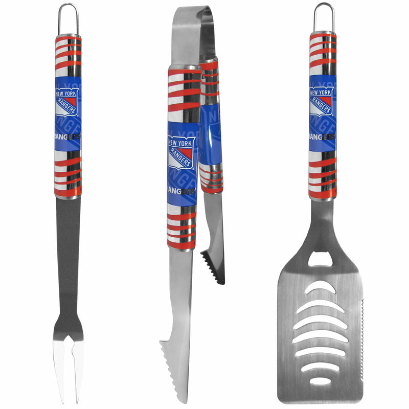 Tailgating & BBQ Accessories NHL - New York Rangers 3 pc Tailgater BBQ Set JM Sports-16