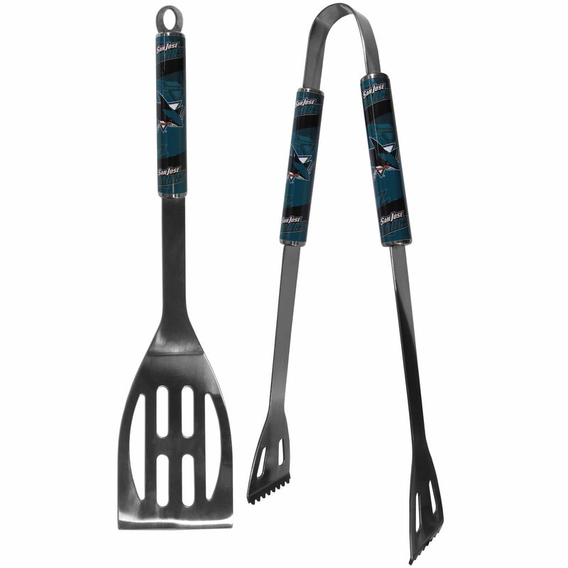 Tailgating & BBQ Accessories NHL - San Jose Sharks 2 pc Steel BBQ Tool Set JM Sports-11