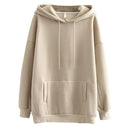 Tangada women fleece hoodie sweatshirts winter japanese fashion 2020 oversize ladies pullovers warm pocket hooded jacket SD60 AExp