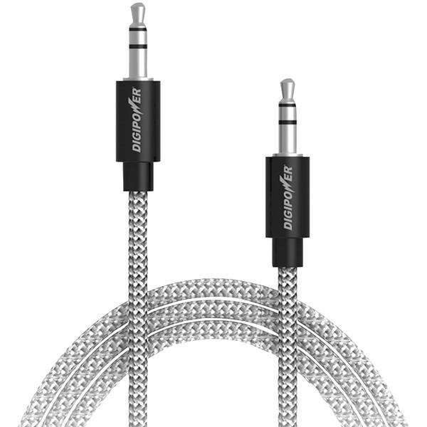 Tangle-Free Braided Auxiliary Cable, 3ft-Cables, Connectors & Accessories-JadeMoghul Inc.