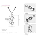 Tardoo Cute Fox Folding Anmial On Sale Necklaces & Pendants for Women 925 Sterling Silver Lovely Style Silver Jewellery JadeMoghul Inc. 