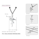 Tardoo high quality 925 sterling silver necklaces for women cute animal pendant necklaces cute lovely fine jewelry
