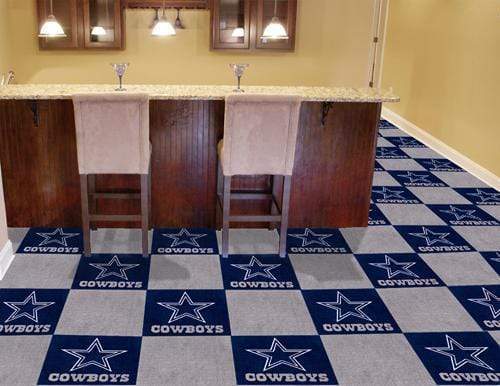 Team Carpet Tiles Carpet Flooring NFL Dallas Cowboys 18"x18" Carpet Tiles FANMATS