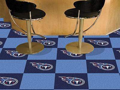 Team Carpet Tiles Carpet Flooring NFL Tennessee Titans 18"x18" Carpet Tiles FANMATS