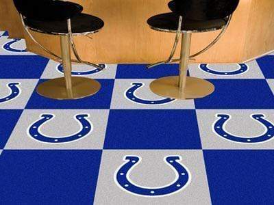 Team Carpet Tiles Carpet Squares NFL Indianapolis Colts 18"x18" Carpet Tiles FANMATS