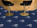 Team Carpet Tiles Carpet Squares NFL Los Angeles Rams 18"x18" Carpet Tiles FANMATS