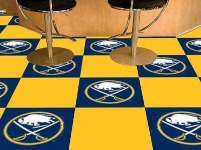 Team Carpet Tiles Carpet Squares NHL Buffalo Sabres 18"x18" Carpet Tiles FANMATS