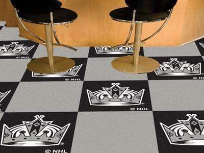 Team Carpet Tiles Cheap Carpet NHL Los Angeles Kings 18"x18" Carpet Tiles FANMATS
