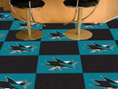 Team Carpet Tiles Cheap Carpet NHL San Jose Sharks 18"x18" Carpet Tiles FANMATS