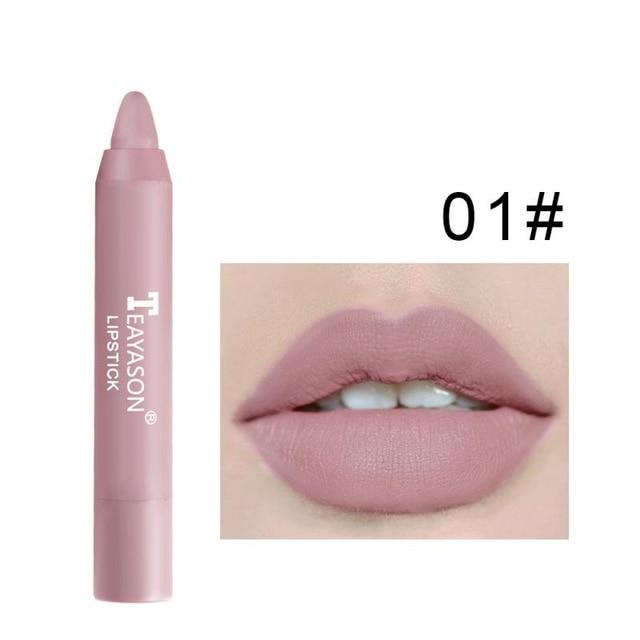 TEAYASON 12 Colors matte lipstick Lip Tint Lipstick Pen makeup waterproof maquillaje maquiagem Long lasting sexy make up TSLM1 JadeMoghul Inc. 