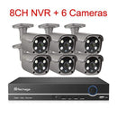 Techage 8CH 5MP HD POE NVR Kit CCTV Security System Two Way Audio AI Face Detect IP Camera Outdoor Video Surveillance Camera Set AExp