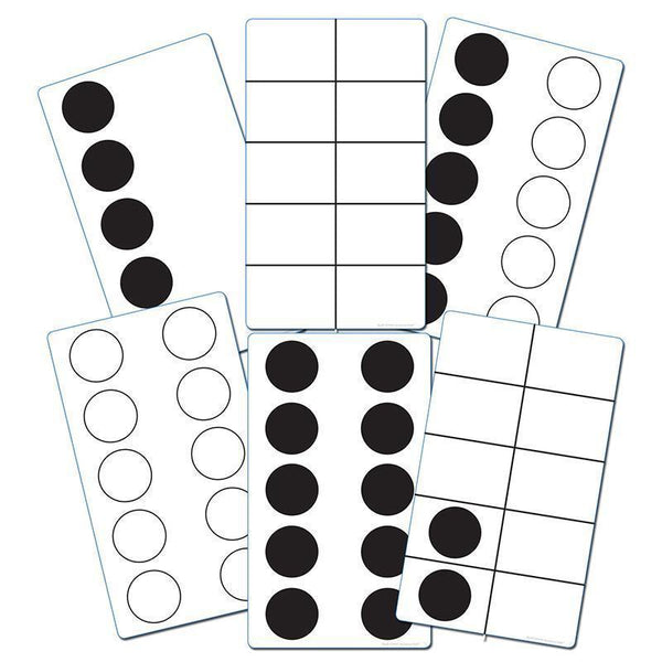 TEN FRAME ACTIVITY CARDS-Learning Materials-JadeMoghul Inc.