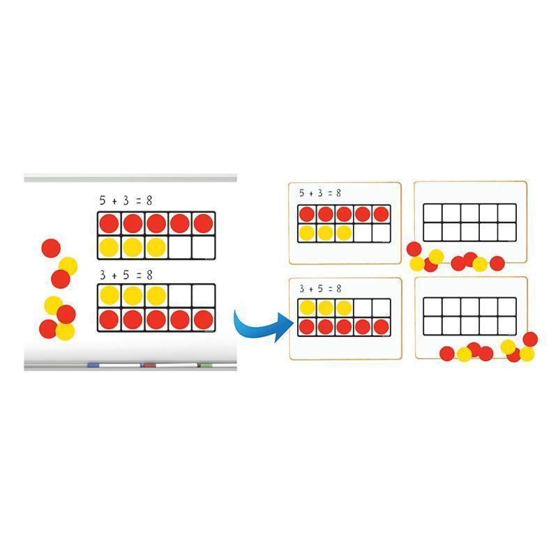 TEN FRAMES MAGNET MATH SET-Learning Materials-JadeMoghul Inc.