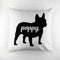 Textile Gifts & Accessories Personalised Pillow Bulldog Silhouette Cushion Cover Treat Gifts