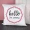 Textile Gifts & Accessories Personalised Pillow Hello Baby In Pink Frame Cushion Cover Treat Gifts