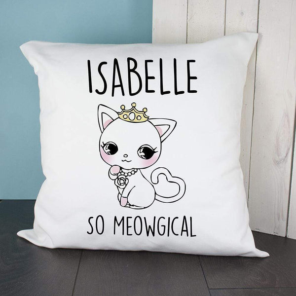 Textile Gifts & Accessories Personalised Pillow So Meowgical Cushion Cover Treat Gifts