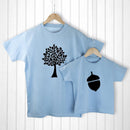 Textile Gifts & Accessories Personalized Father's Day Gifts - Daddy and Me Acorn Blue T-Shirts Treat Gifts