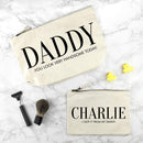 Textile Gifts & Accessories Personalized Father's Day Gifts - Daddy & Me Cream Wash Bags Treat Gifts