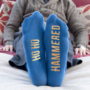 Textile Gifts & Accessories Personalized Gifts Cobalt Blue & Canary Yellow Christmas Day Socks Treat Gifts