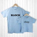 Textile Gifts & Accessories Personalized Gifts For Dad - Daddy and Me Chip off the Old Block Blue T-Shirts Treat Gifts