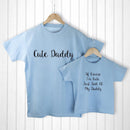 Textile Gifts & Accessories Personalized Gifts For Dad - Daddy and Me Cuties Blue T-Shirts Treat Gifts