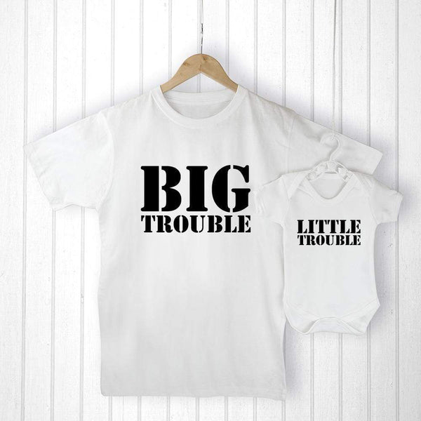 Textile Gifts & Accessories Personalized Gifts For Dad - Daddy and Me Here Comes Trouble Set Treat Gifts