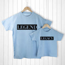 Textile Gifts & Accessories Personalized Gifts For Dad - Daddy and Me Legendary Blue T-Shirts Treat Gifts