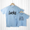 Textile Gifts & Accessories Personalized Gifts For Dad - Daddy and Me Lucky Blue T-Shirts Treat Gifts