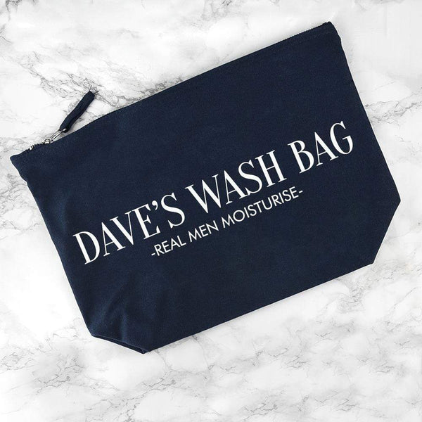 Textile Gifts & Accessories Personalized Gifts For Him Wash Bag in Navy Treat Gifts