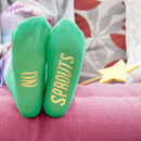 Textile Gifts & Accessories Personalized Gifts Kids Sprout Green and Canary Yellow Christmas Day Socks Treat Gifts