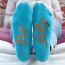 Textile Gifts & Accessories Personalized Gifts Turquoise & Terracotta Orange Christmas Day Socks Treat Gifts