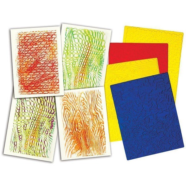 TEXTURE RUBBING PLATES-Arts & Crafts-JadeMoghul Inc.