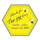 "Thanks for BEEing here" Stickers (Pack of 1)-Wedding Favor Stationery-JadeMoghul Inc.