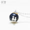 Thaya Beneath The Stars Pendant Necklace s925 Silver Blue Gravel Gemstone Pendant Necklace for Women Meet Me Under the Star