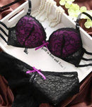 The French Original lace Underwear-Bra Set-deep purple-B-34-JadeMoghul Inc.