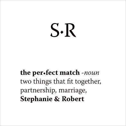 "The Perfect Match" Dictionary Cards Indigo Blue (Pack of 1)-Table Planning Accessories-Mocha Mousse-JadeMoghul Inc.