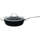 THE ROCK(TM) by Starfrit(R) 11", 4.7-Quart Deep Saute Pan with Glass Lid & Stainless Steel Handles-Kitchen Accessories-JadeMoghul Inc.