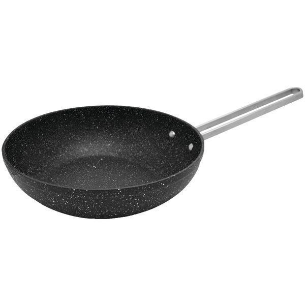 THE ROCK(TM) by Starfrit(R) 7.08" Personal Wok Pan with Stainless Steel Wire Handle-Kitchen Accessories-JadeMoghul Inc.