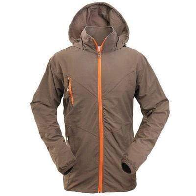 Thin Camping Hiking Jacket - Men Waterproof Outdoor Hooded Jacket