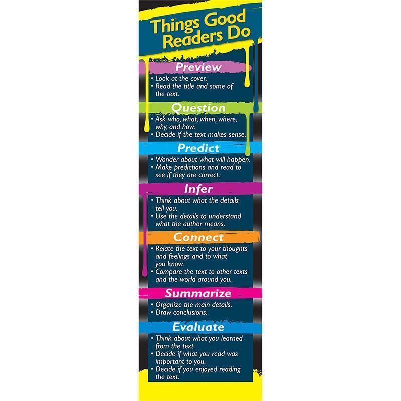 THINGS GOOD READERS DO BOOKMARKS-Learning Materials-JadeMoghul Inc.